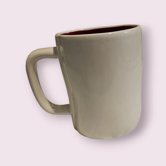 Rae Dunn Collector Valentine's Day "Be Mine" Coffee Cup Mug White Red - Picture 4 of 11